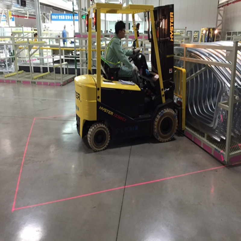 Luz de Zona a Laser à Prova d'Água para Empilhadeira de Alta Resistência para Oficina Industrial