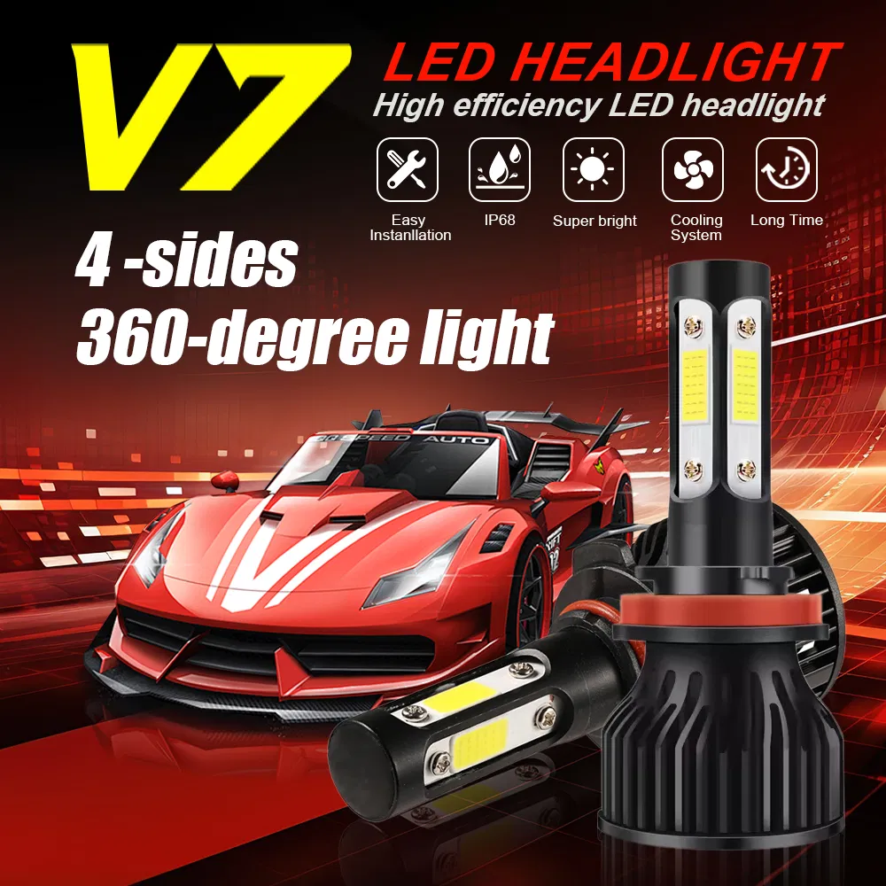 Luz Frontal LED V7 Detalhe 2