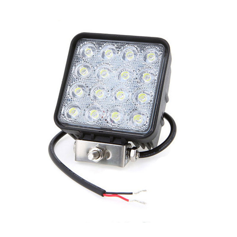 Novo IP68 Holofote Quadrado Externo 48W Luzes de Trabalho LED para Carro Off Road