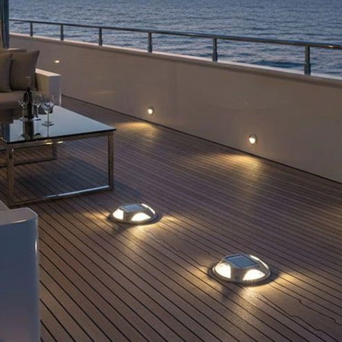 Lanterna de Navegação Marinha Solar para Barcos e Iates