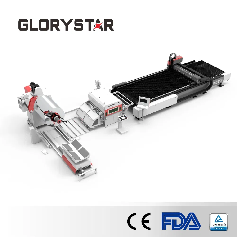 Processador de Bobinas Ecológico Glorystar Laser - Sistema de Filtração a Vácuo Zonada e Reciclagem de Resíduos (380V/50Hz)