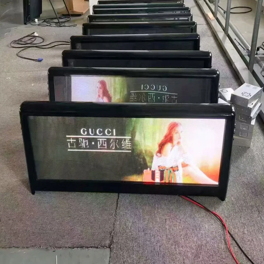 P5.0 Tela LED de Teto de Táxi à Prova d'Água para Veículo Marketing Comercial