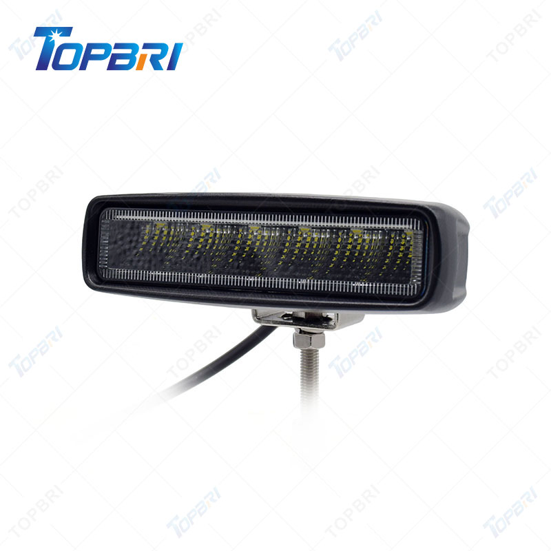 Lanterna de Trabalho Mini LED Retangular 36W para Motocicletas Offroad SUV