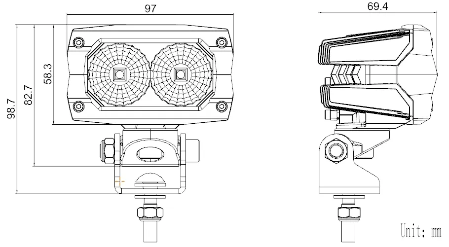 Desenho dimensional GT13111
