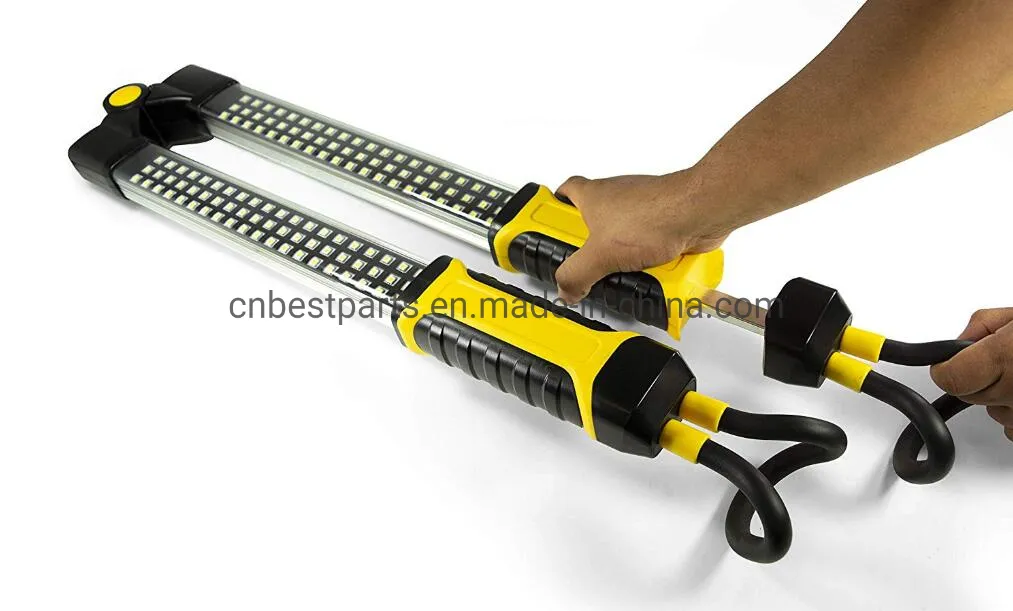 Luz de Trabalho Automotiva Recarregável LED de Emergência para Capô de Carro 120 Lâmpada de Trabalho com Suporte Dobrável Luz de Inundação Poderosa