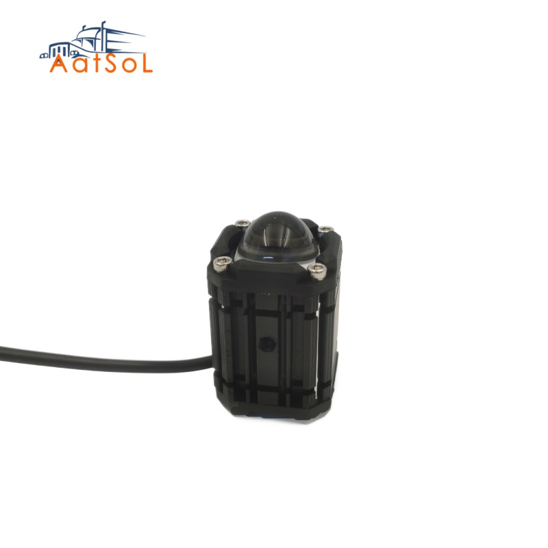 10-30V Farol de Trabalho LED de Duas Cores para Motocicleta, Lâmpada de Névoa à Prova d'Água, Holofote Super Brilhante