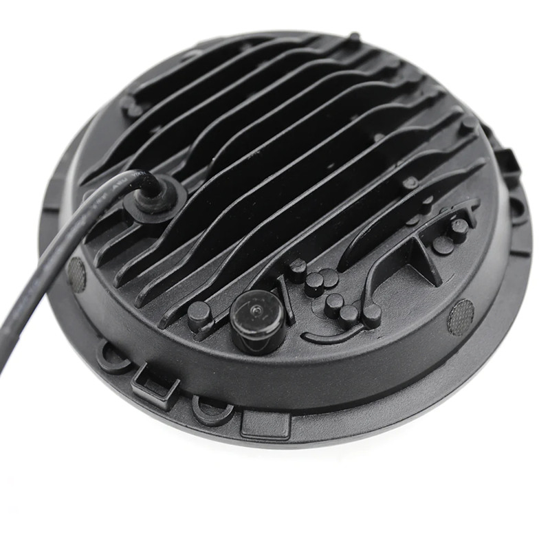 Farol de LED Universal para Motocicleta 7-Inch Jeep, YAMAHA, Harley, Farol para Veículo Off-Road