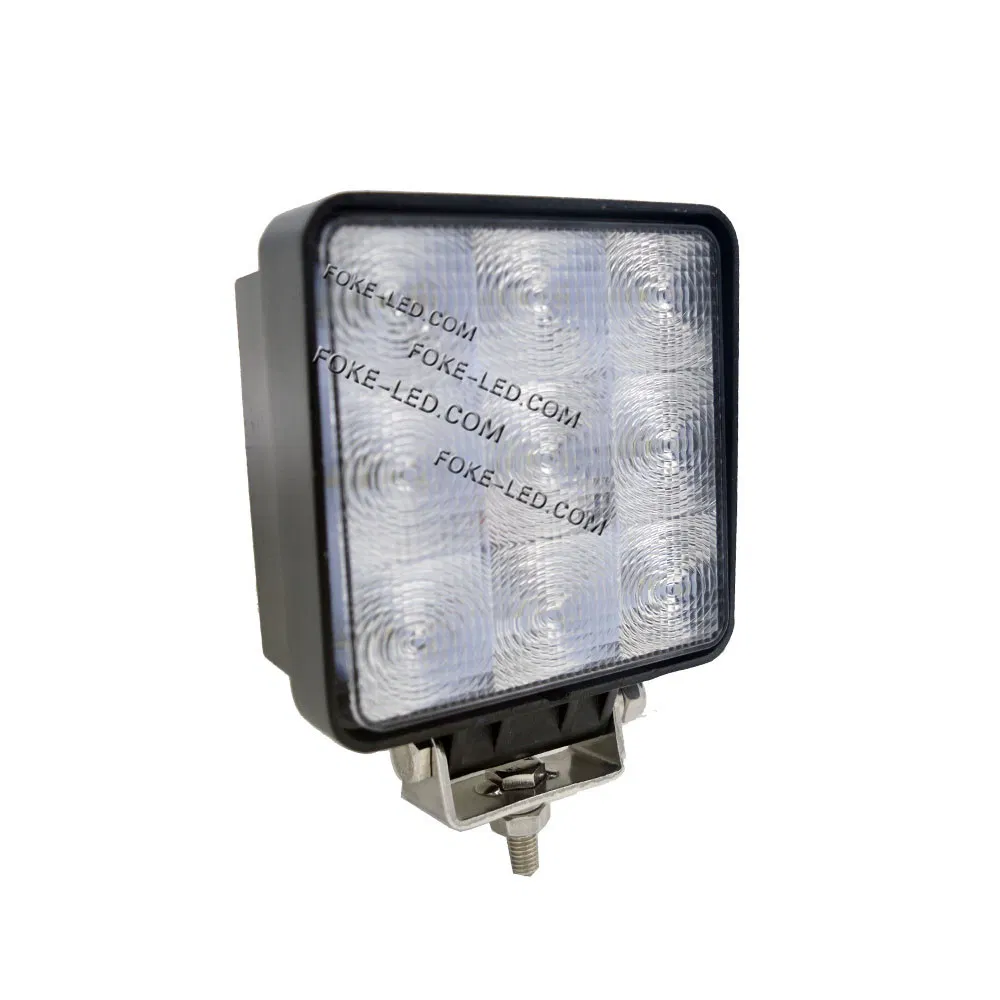 27W 4.6 Luzes LED de Veículos de Fábrica Chinesa de 1 Polegada com Feixe de Inundação e Ponto para Máquinas Pesadas