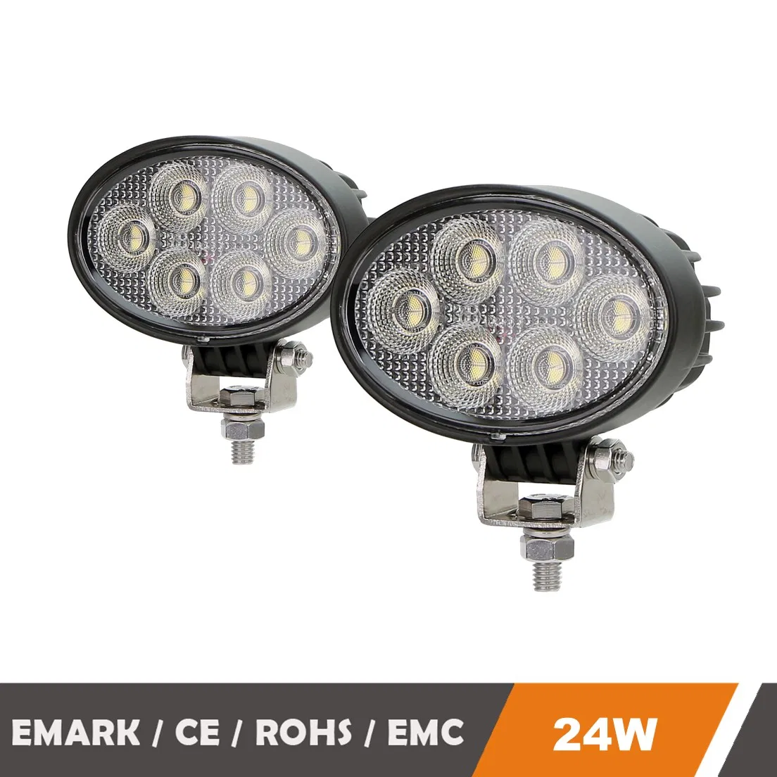 4" 24W Luzes de Trabalho LED Comerciais Emark com Volt DC para Veículos Pesados
