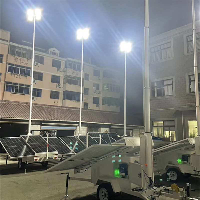 Sistema de Iluminação Móvel Solar de LED de Alto Desempenho 150W