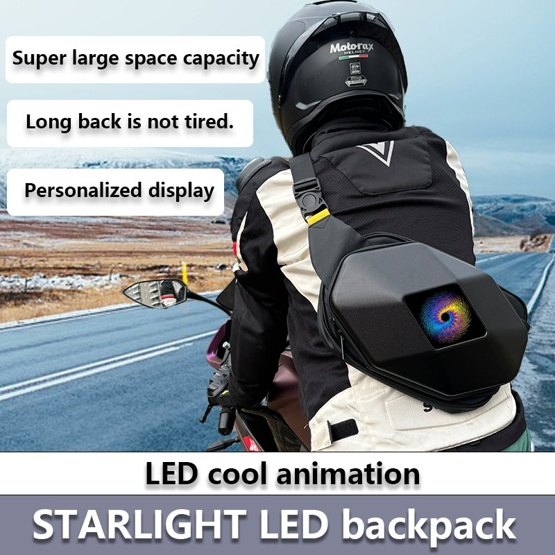 Mochila de Moda Starlight Rider com Display LED Inteligente