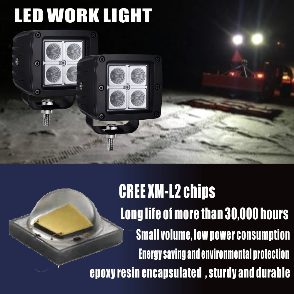 Luzes de Cubo de LED, Eyourlife 3.2 Polegadas LED 20W Luzes de Nevoeiro LED Luzes de Condução Fora de Estrada Luzes de Condução Diurna Luzes de Condução Noturna