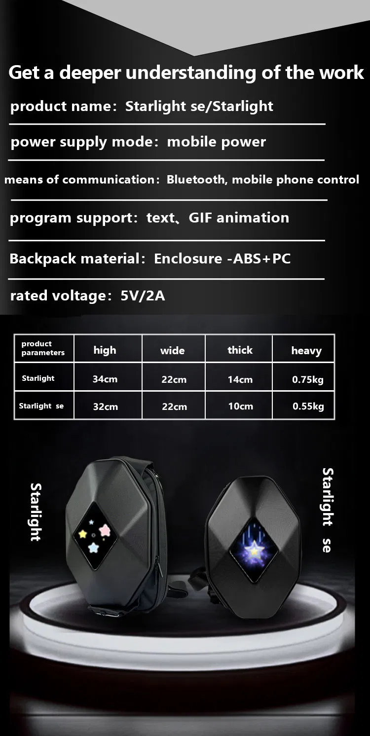 Mochila LED Outdoor