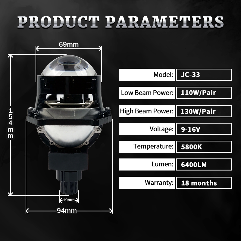 Auto Personalizado 2.5inch 3inch Melhores Lâmpadas Frontais Faróis LED Mais Brilhantes H7 Farol Adaptativo LED para BMW F10