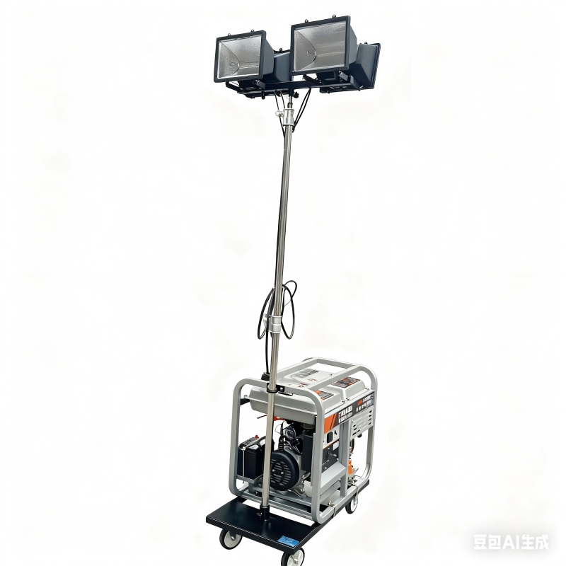 Conjunto de Gerador Diesel com 1000W Unidade de Iluminação de Emergência com Lâmpada Halógena para Veículos