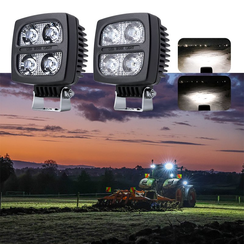 À prova d'água IP67 7000K Luz Spot LED Inteligente que Muda de Cor 40W Luz para Veículos Agrícolas para Tratores e Agricultura