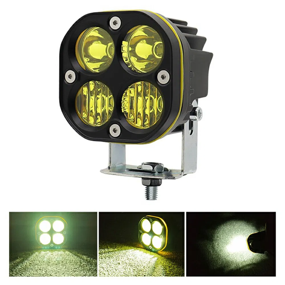 D1-1 3 Luz de Trabalho LED Quadrada de 1 Polegada, 40W Lâmpada de Neblina para Carro, para Veículo Off Road Luz de Parachoque Frontal