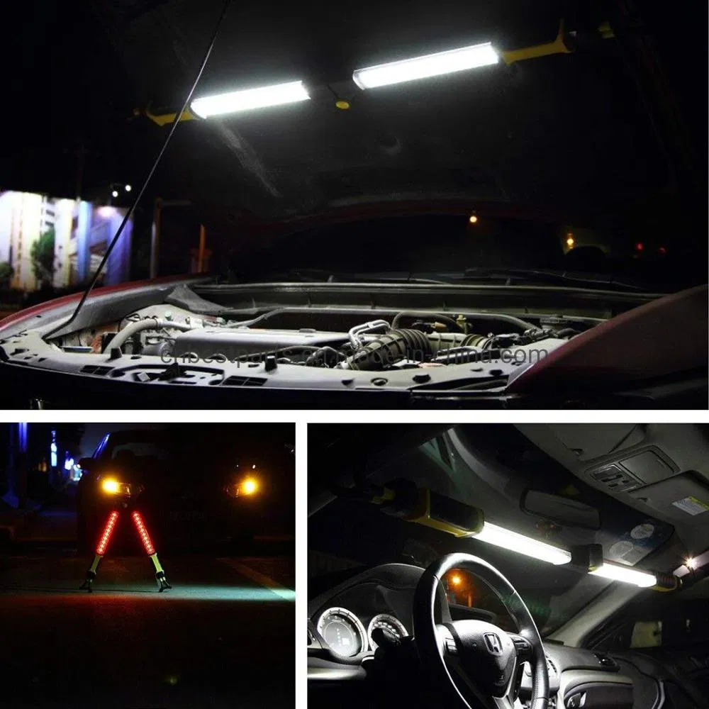Luz de Trabalho Automotiva Recarregável LED de Emergência para Capô de Carro 120 Lâmpada de Trabalho com Suporte Dobrável Luz de Inundação Poderosa
