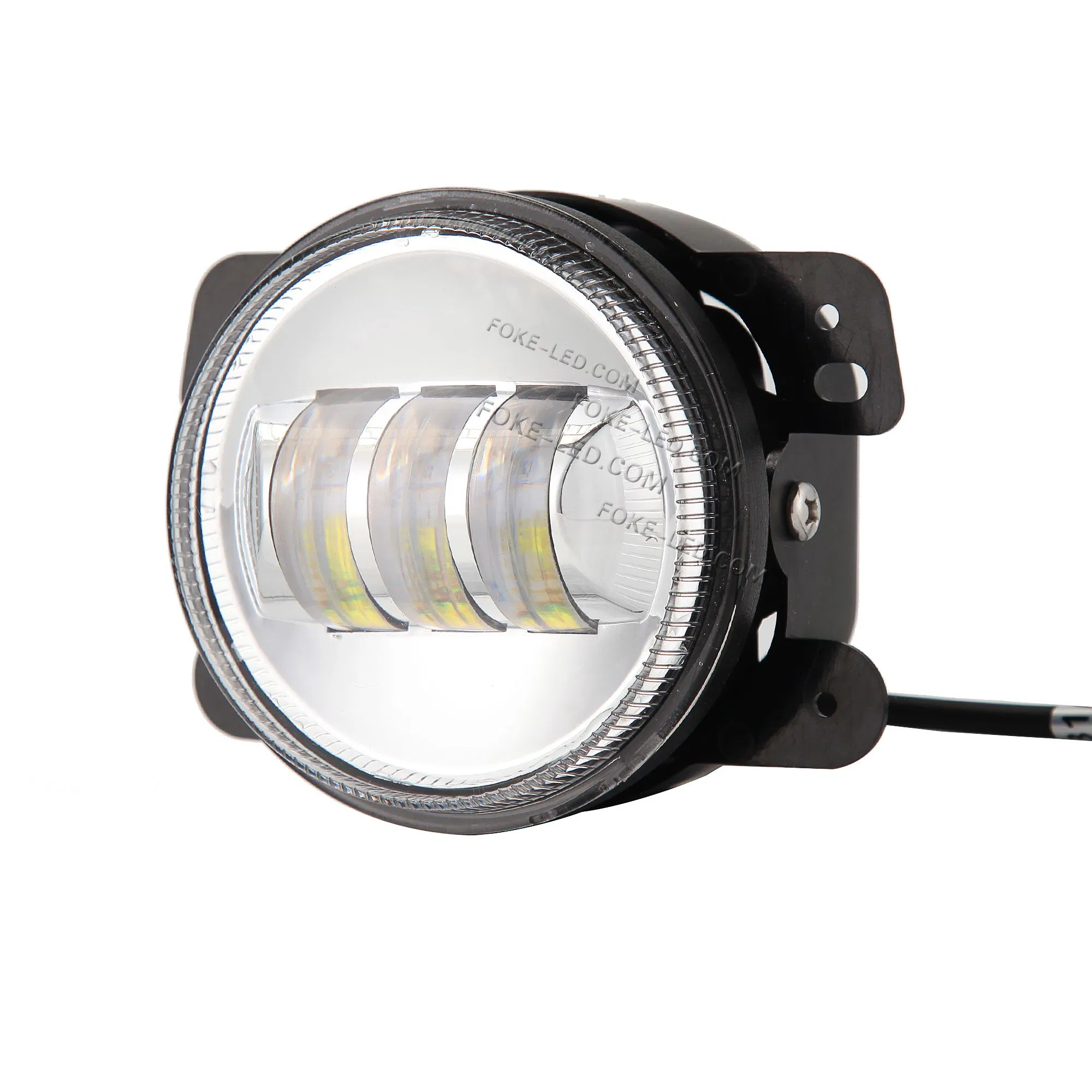 Farol LED Embutido Redondo para Iluminação Automotiva Carro Motocicleta