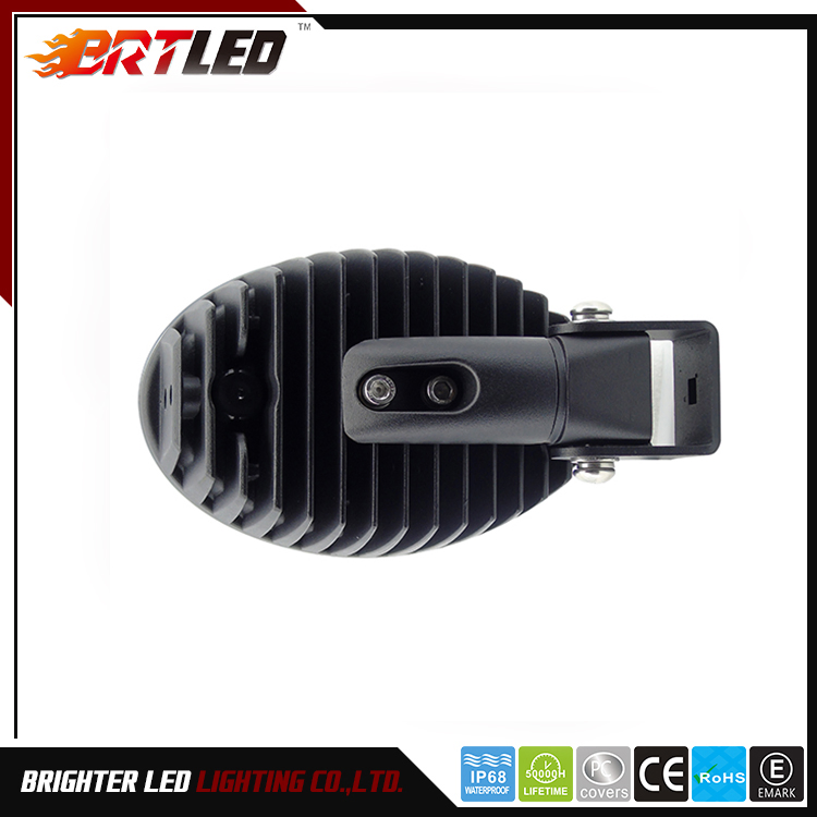 60W Luz de Trabalho LED Oval Aprovada E-MARK R112 R10 para Tratores Veículos Agrícolas