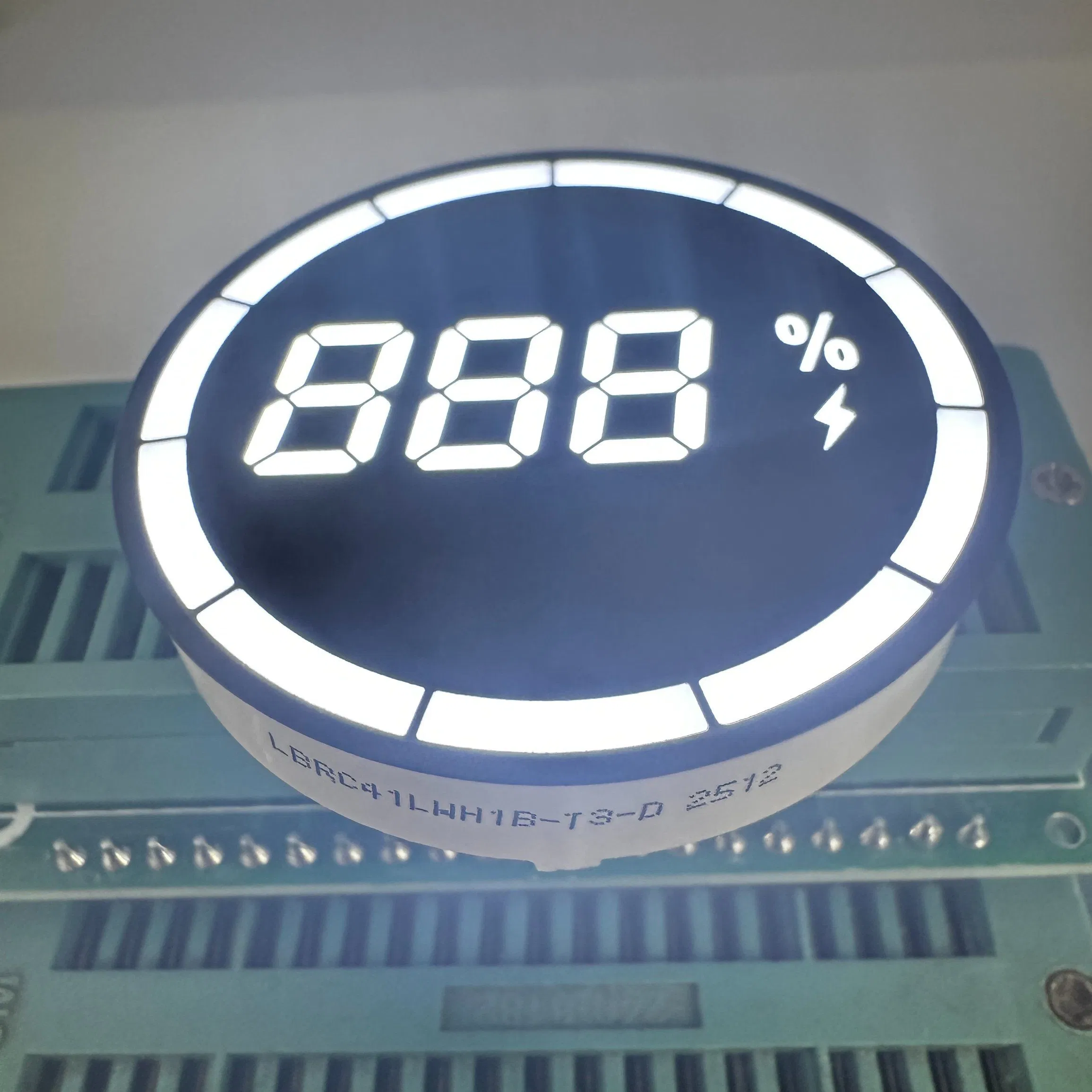 Display LED Digital Ultra Branca Brilhante 3 para Carregador de Veículo Elétrico