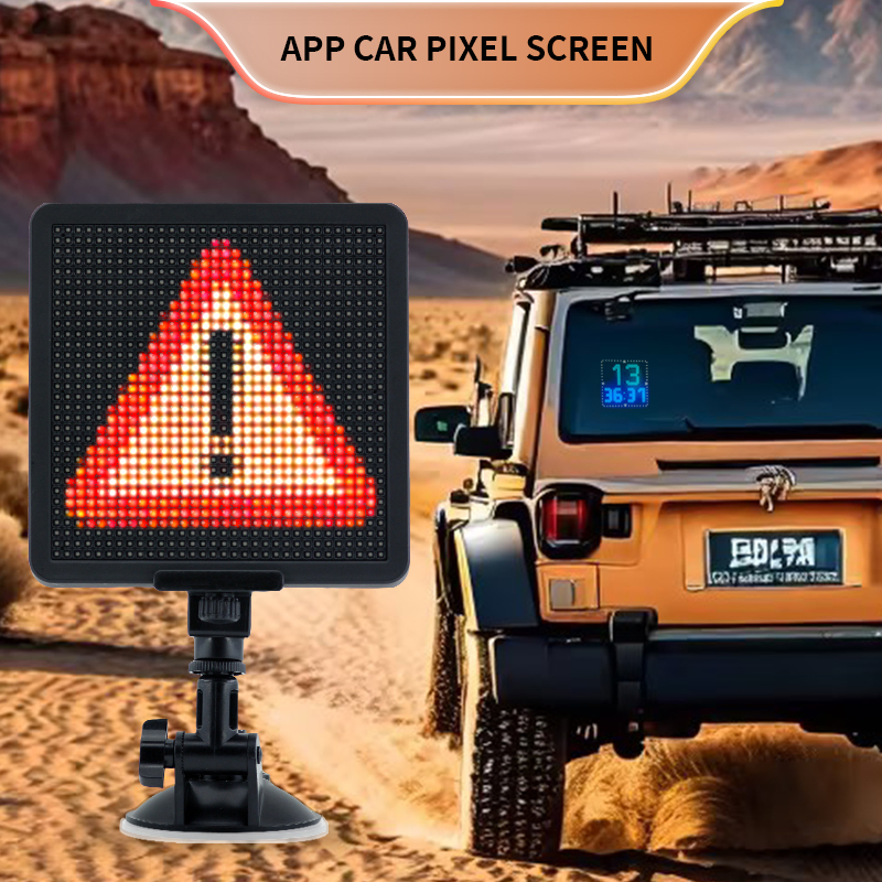 Controle APP Carro Programável Tela LED Mini Display LED para Decoração da Janela Traseira do Carro