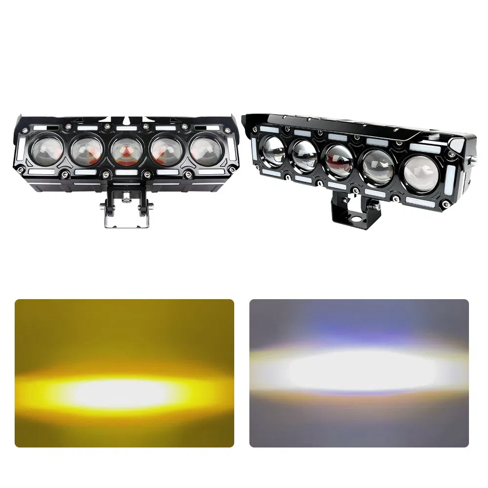 3 4 5 6 Luz de LED para os olhos 12-60V Iluminação para motocicleta off-road à prova d'água com ventilador para veículo elétrico