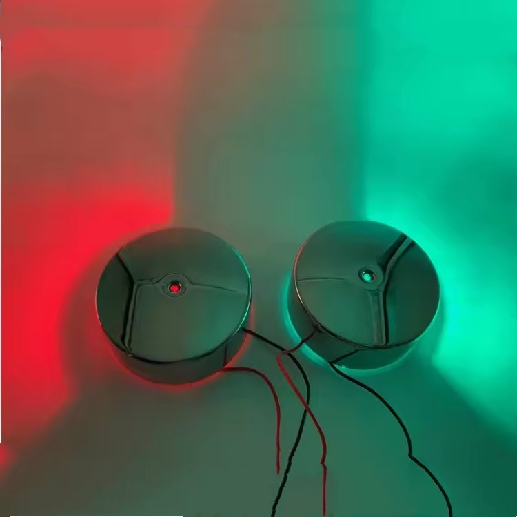 12V 24V Lâmpada de Sinalização Marinha LED Branco Vermelho Verde Luz de Navegação para Barco