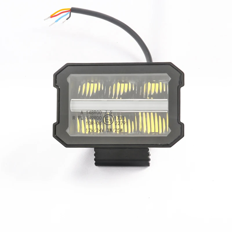 Spotlight LED para Veículo Offroad Luz de Carro 12V Barra LED 24V 4X4 luz de trabalho auxiliar DRL de cor dupla com duas fileiras de LED