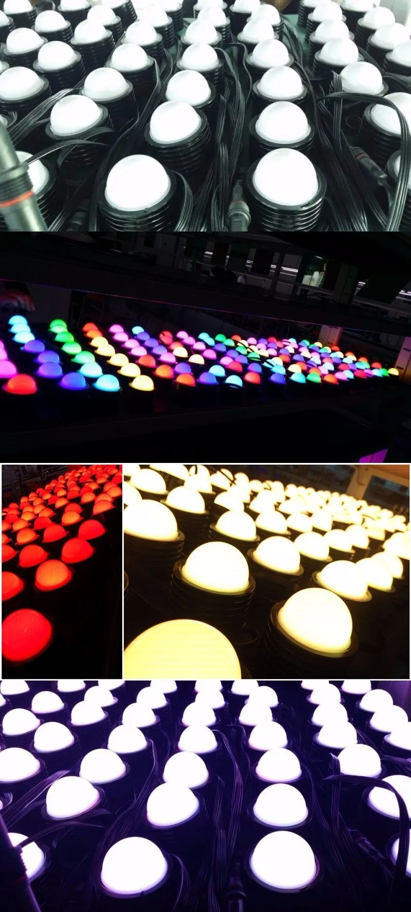 Luz Pixel LED RGB DMX, Luz de Cordão Pixel LED, Luz Pixel RGB Inteligente