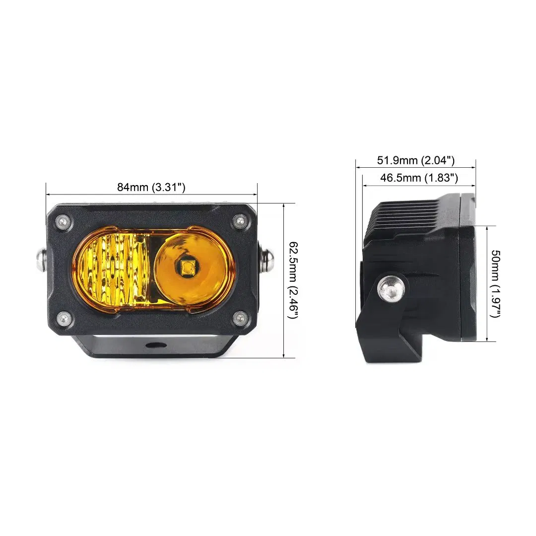 Venda Quente Super Brilhante 3" Luz de Pod LED Feixe Aplicável Iluminação Auxiliar para Veículo Off Road, 4X4 Caminhão, UTV