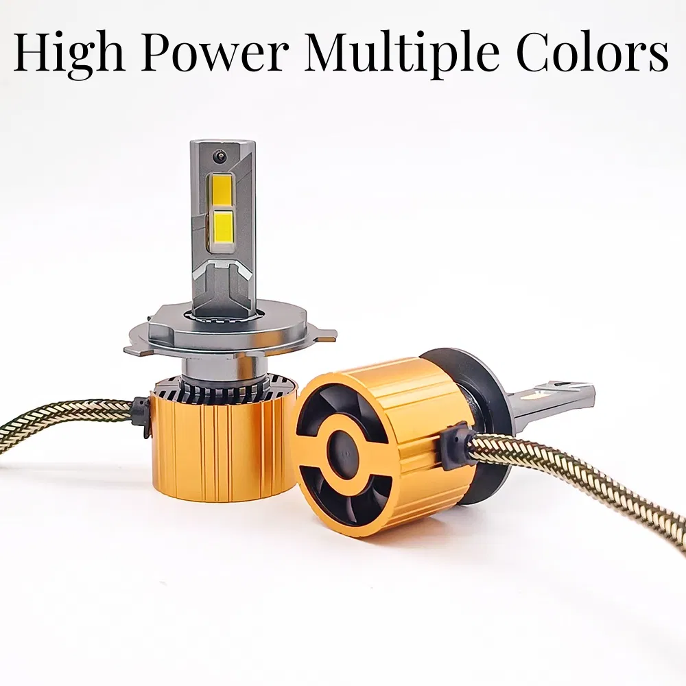 Sistema de Iluminação para Motocicletas com Farol LED de Duas Cores Poderoso H1 H4 H7 H11
