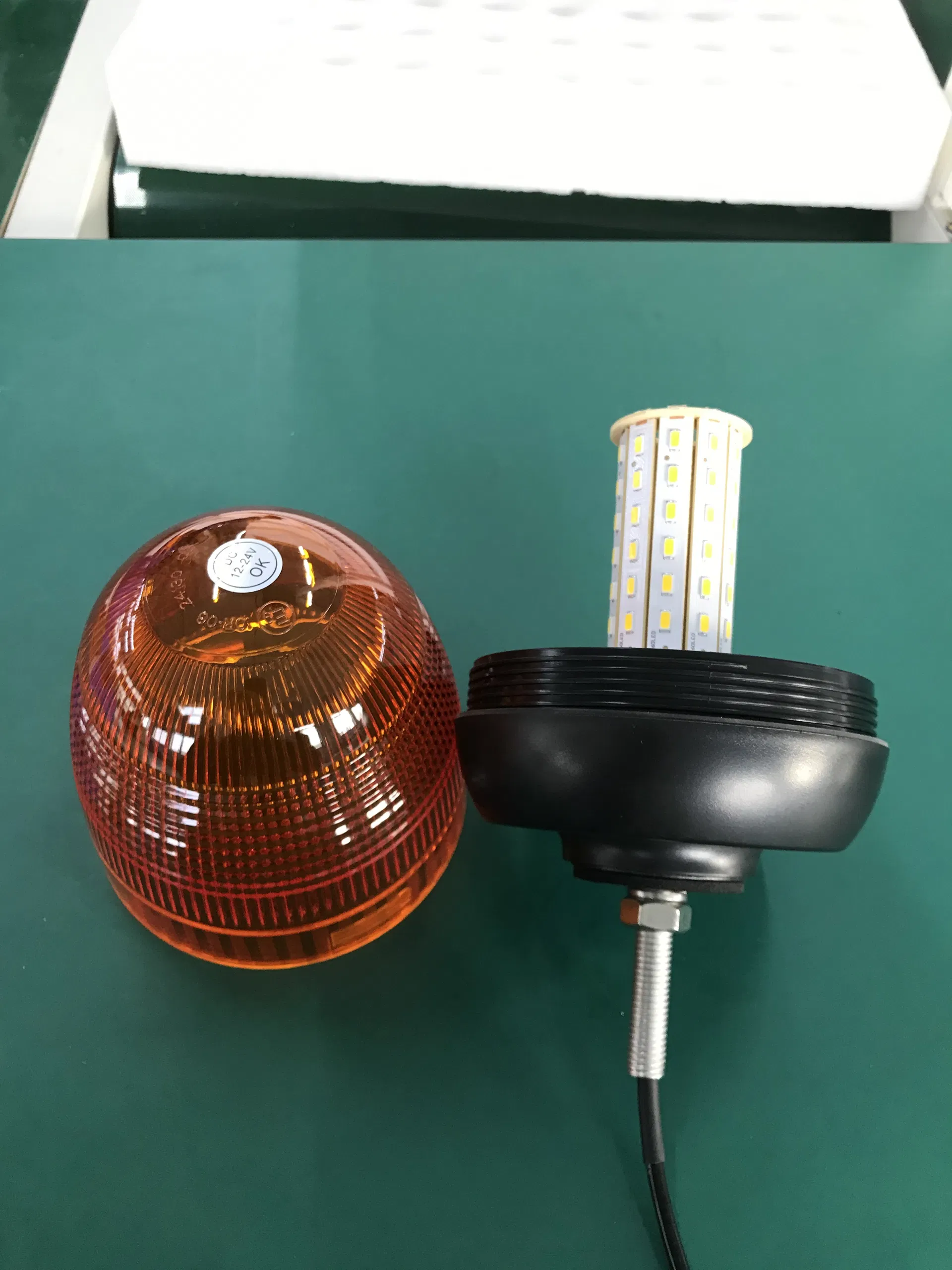 12V-24V Luz de Sinalização LED Âmbar de Emergência Estroboscópica