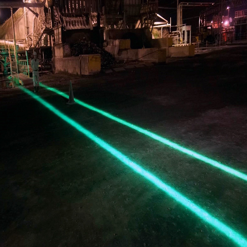 80V Luz de Segurança a Laser Montada Lateralmente para Oficina Técnica de Empilhadeira