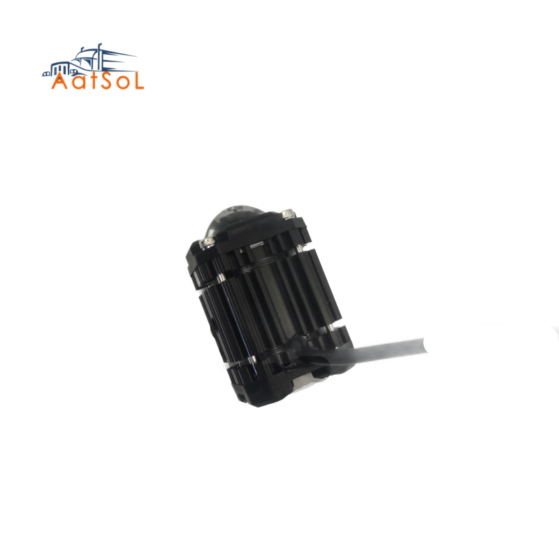 10-30V Farol de Trabalho LED de Duas Cores para Motocicleta, Lâmpada de Névoa à Prova d'Água, Holofote Super Brilhante