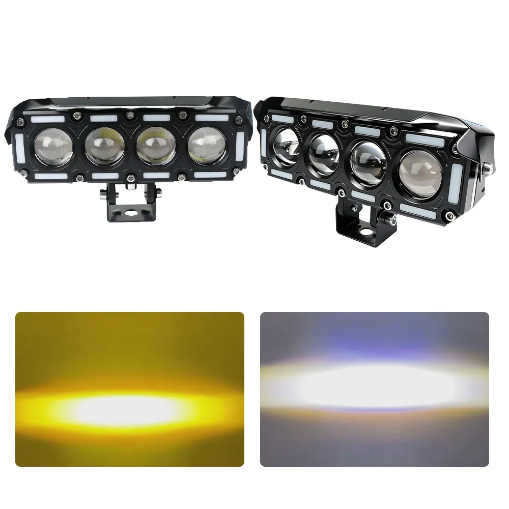 3 4 5 6 Luz de LED para os olhos 12-60V Iluminação para motocicleta off-road à prova d'água com ventilador para veículo elétrico