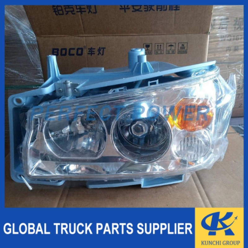 Farol Esquerdo Wg9719720001 Hw/08 Estilo Alta Qualidade Conjunto de Farol Frontal para Caminhão Substituição Direta Ajuste para Caminhão Pesado Iluminação Durável e Estável
