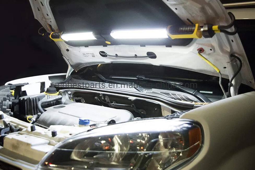 Luz de Trabalho Automotiva Recarregável LED de Emergência para Capô de Carro 120 Lâmpada de Trabalho com Suporte Dobrável Luz de Inundação Poderosa