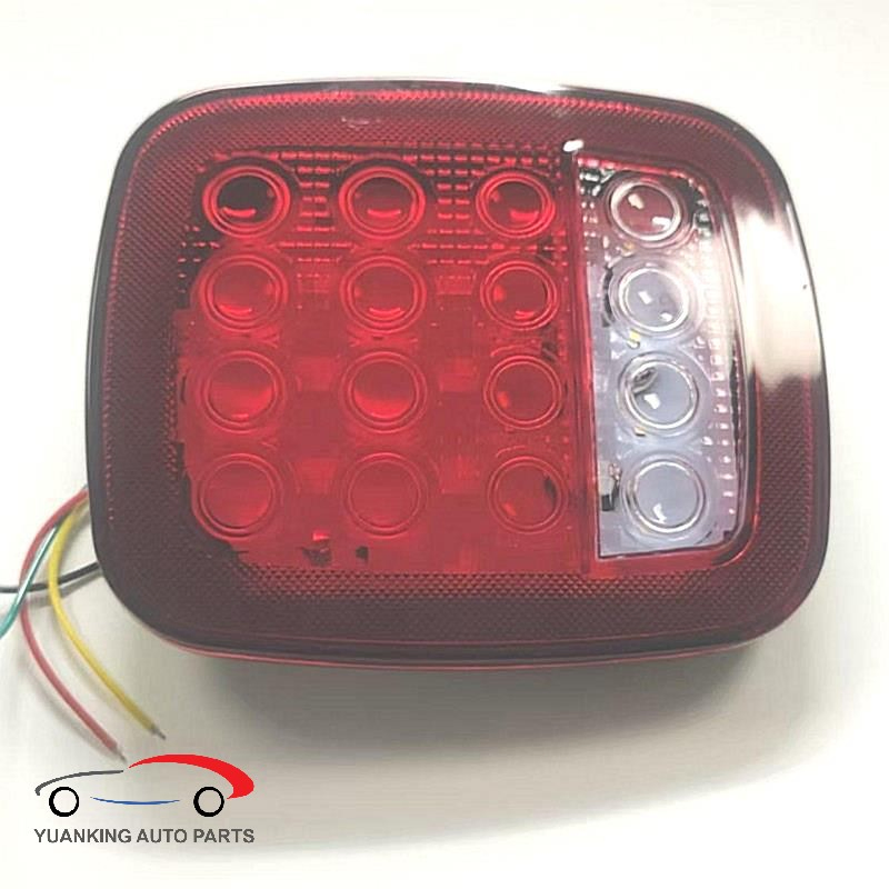 Sistema Avançado de Iluminação para Reboque com Luzes de Caminhão em Combinação Quadrada de Dezesseis LEDs