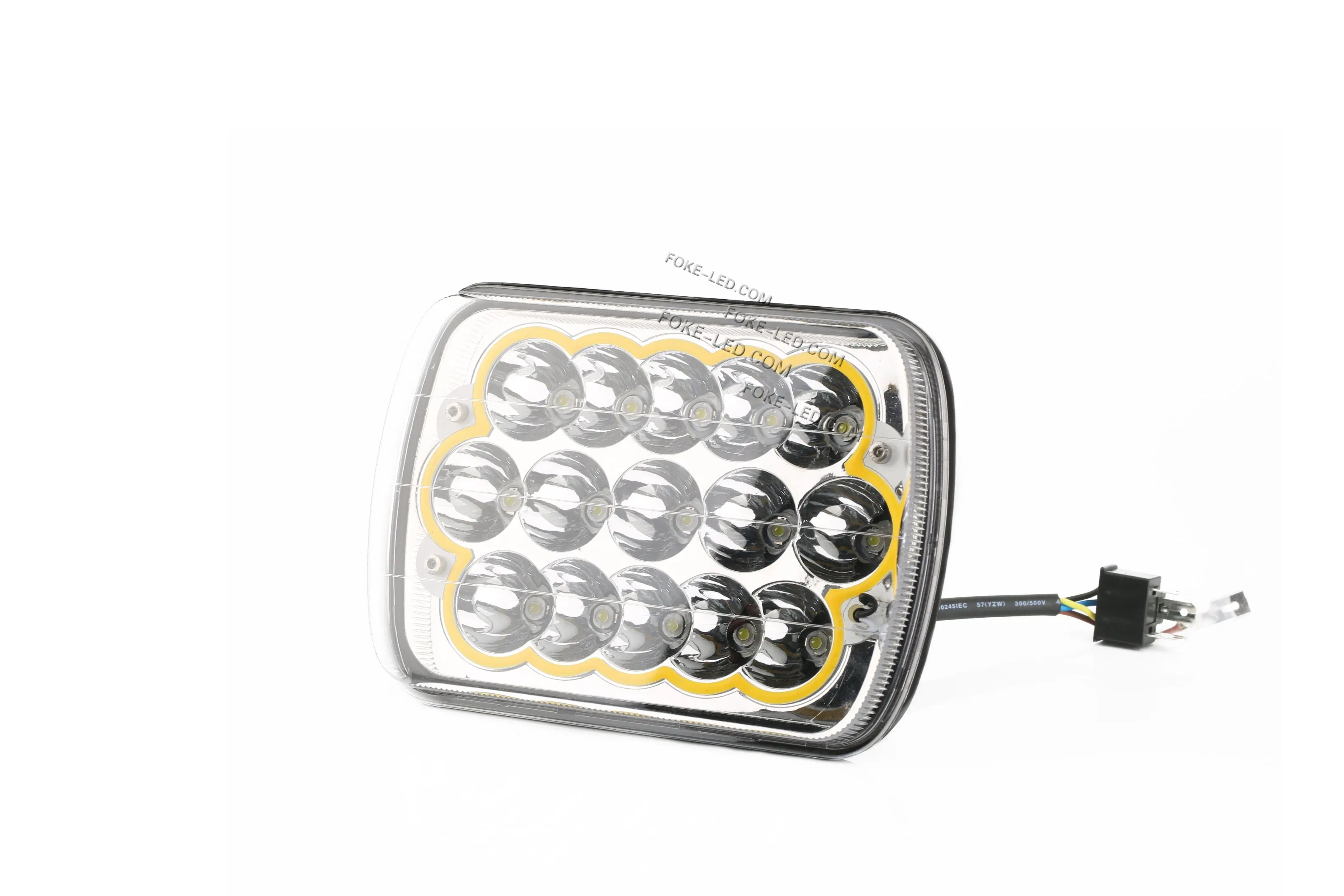 45W Luz LED Profissional Recomendada Quadrada com Luz de Inundação para Offroad Alta Potência Luz Auto