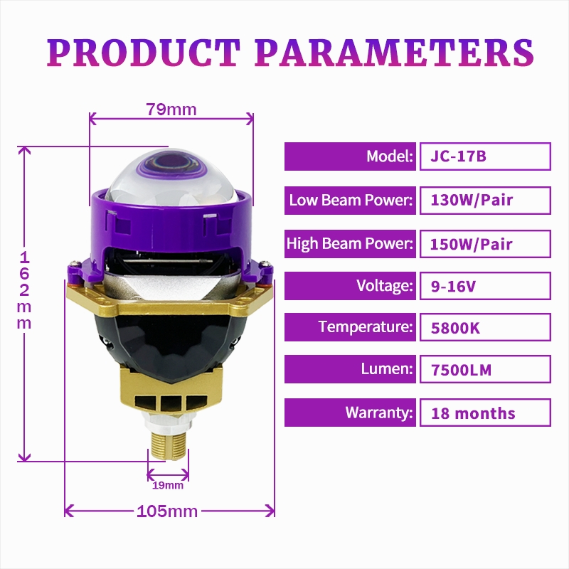 Personalizar Lente Projetora de Farol LED Super Brilhante com Super Rejeição de Calor para Veículo Comercial de Transporte