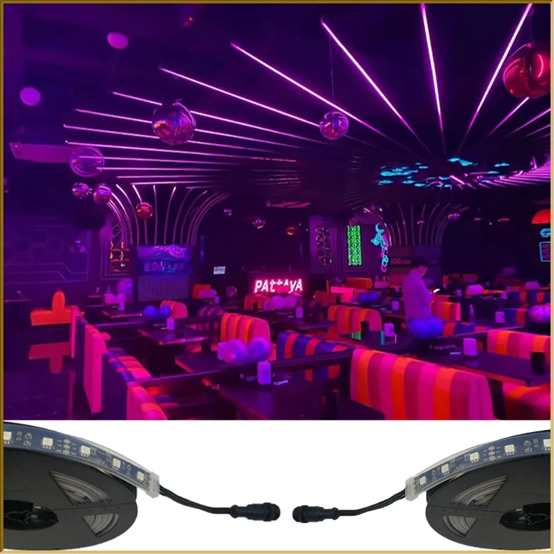Fita de LED RGBW 24V Fita de LED resistente ao calor DC Fita de LED RGB inteligente WiFi Controle pelo telefone