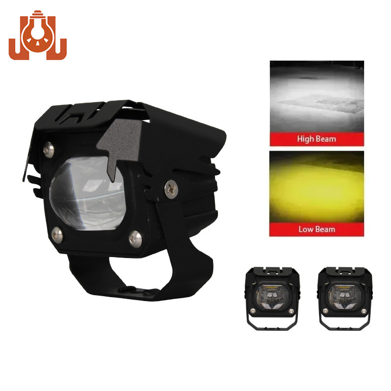 Farol LED auxiliar para motocicleta, luz indicadora modificada para motocicletas, caminhões e veículos off-road