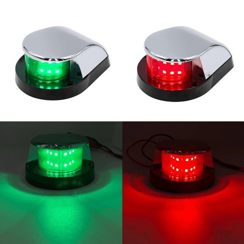 12V Luz de Sinalização Vermelha Verde à Prova d'Água para Iate Veleiro Luz LED Marinha