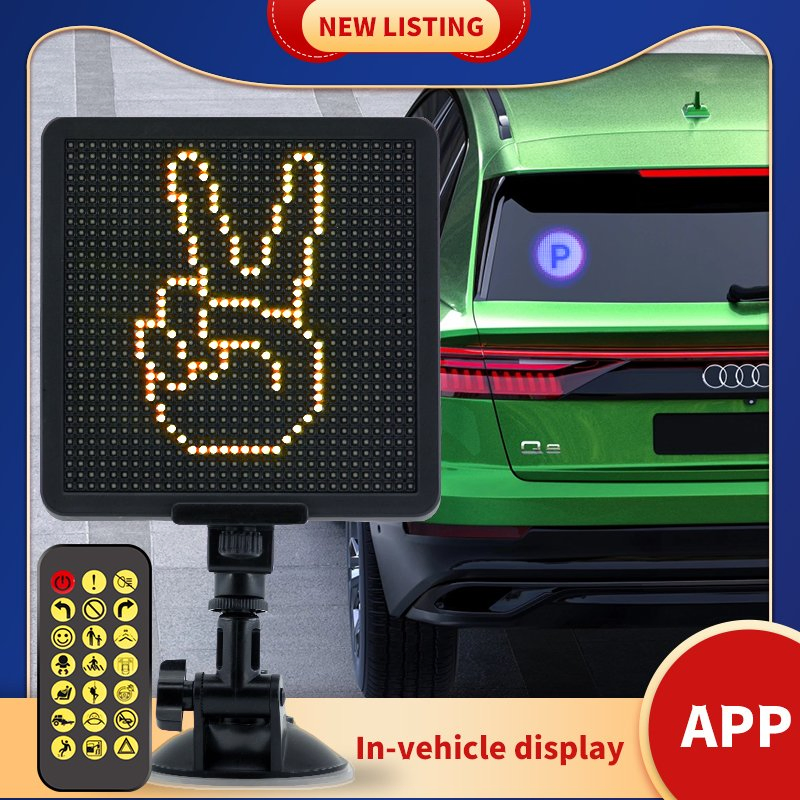 Tela Digital LED Sinal para Carro Janela Traseira Tela de Publicidade para Carro Exibição de Mensagens