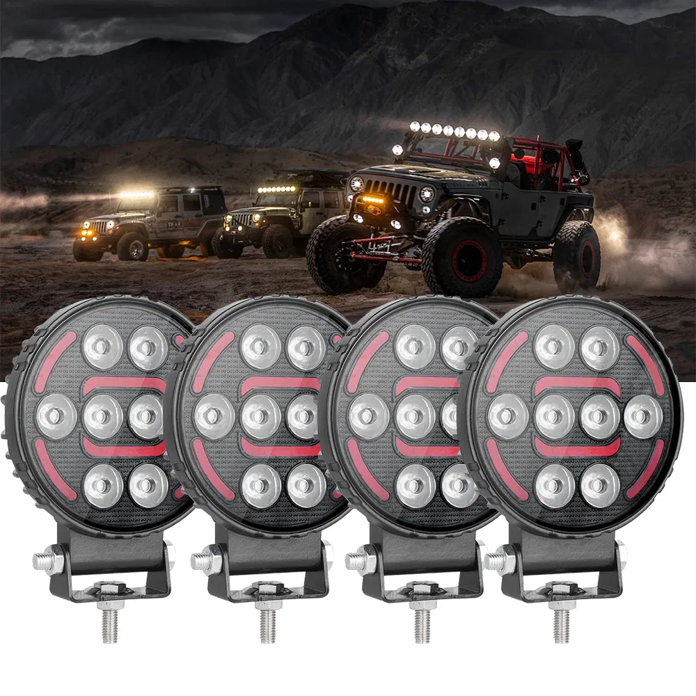 Super Duty 30W Luz de Trabalho Ultra Brilhante e à Prova d'Água IP68 para UTV, Carro, Veículo Marinho, Agrícola