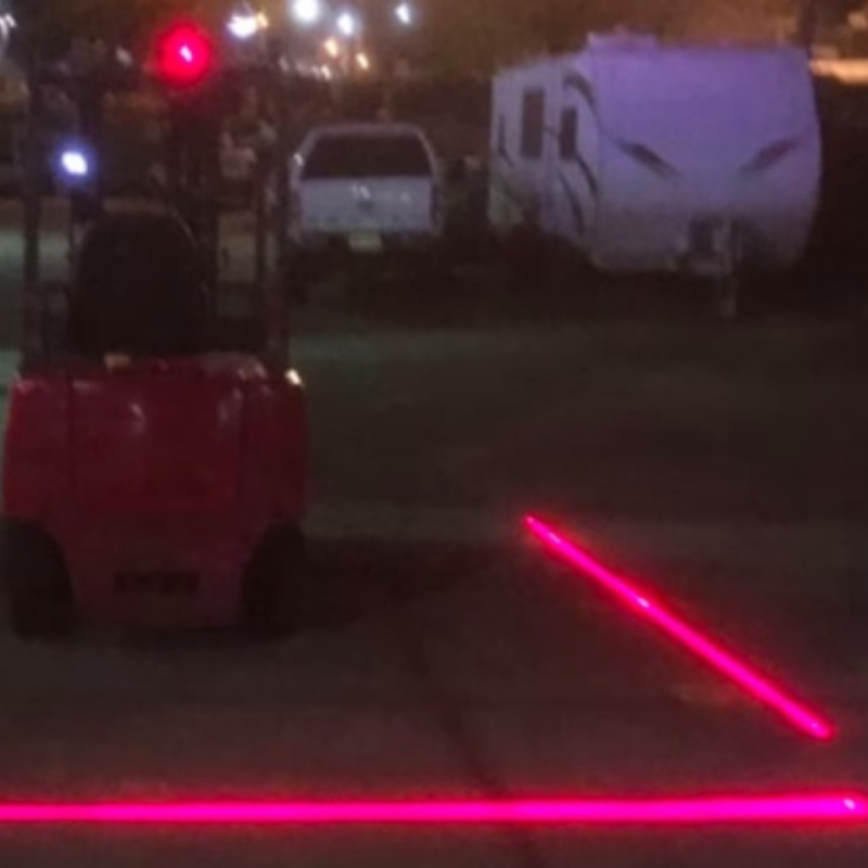 Lanterna de Segurança a Laser Vermelha e Verde para Fabricação em Armazém e Empilhadeira Elétrica