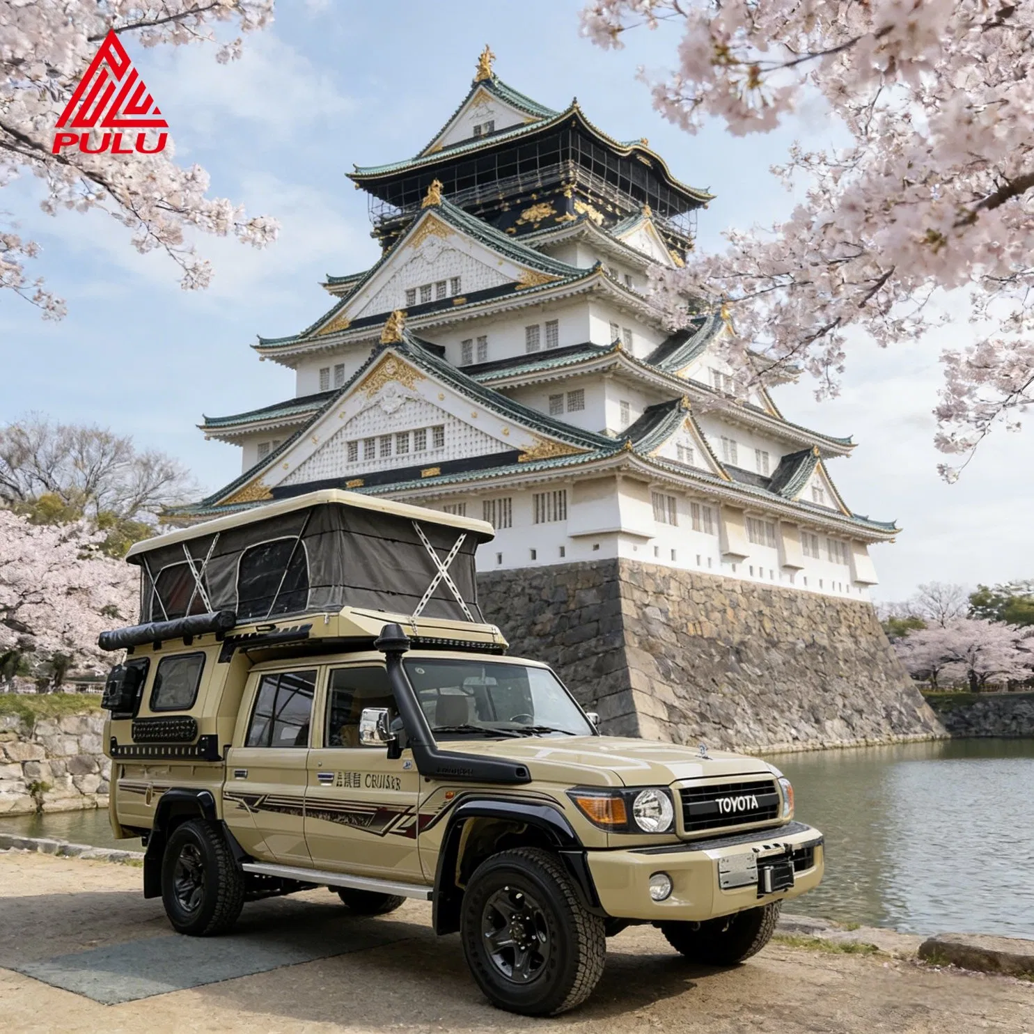 4X4 Trailer de Camping, Veículo de Camping em Alumínio para Pickup, Veículo de Camping com Cama Elevatória