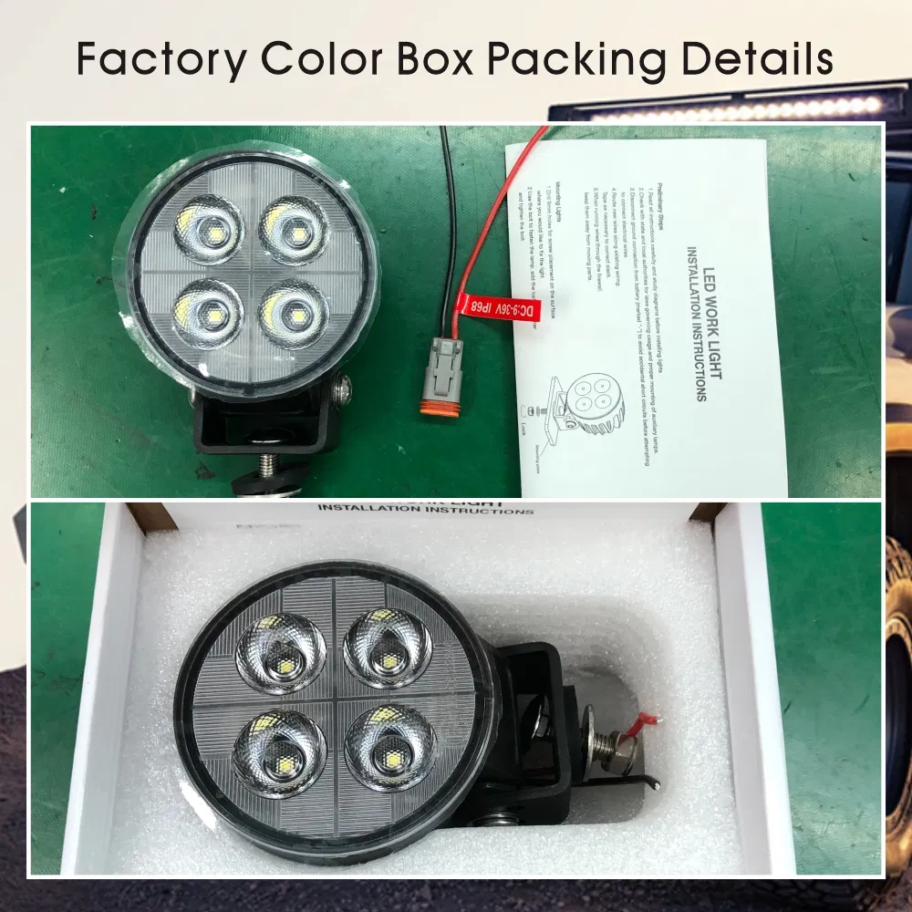 40W Luzes Offroad para Veículo Trator com Rodas 3inch Luz de Trabalho LED 40W Sistemas de Luz de Feixe de Inundação para Caminhão