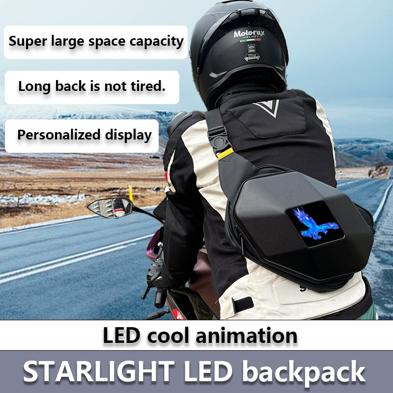 Mochila de Moda Starlight Rider com Display LED Inteligente